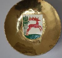 Deko Sammelteller Wappen Ortelsburg Ostpreussen Messing Handarb. Baden-Württemberg - Hausen ob Verena Vorschau
