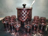 Glas Bowle mit 12 Gläsern vintage 70er Jahre DDR Baden-Württemberg - Östringen Vorschau