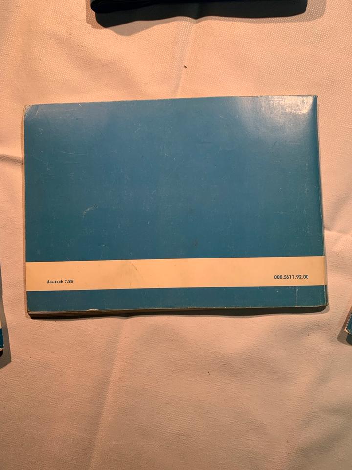 VW Golf 2 1986 Serviceplan Blau Bordmappe Bedienungsanleitung in Schmelz