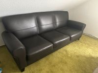 Ledersofa dunkelbraun/schwarz , 3 Sitzer Nordrhein-Westfalen - Borgholzhausen Vorschau