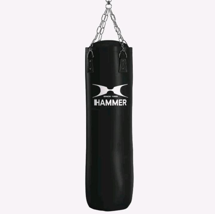 HAMMER Boxsack Premium BlackKick 120 cm Qualitäts-Kunstleder 34kg in Raunheim