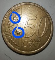 50 Euro cent 2009 fehlprägung in 4 stellen Brandenburg - Rheinsberg Vorschau