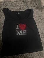 Crop Top I love Me Glitzersteine Nordrhein-Westfalen - Marl Vorschau