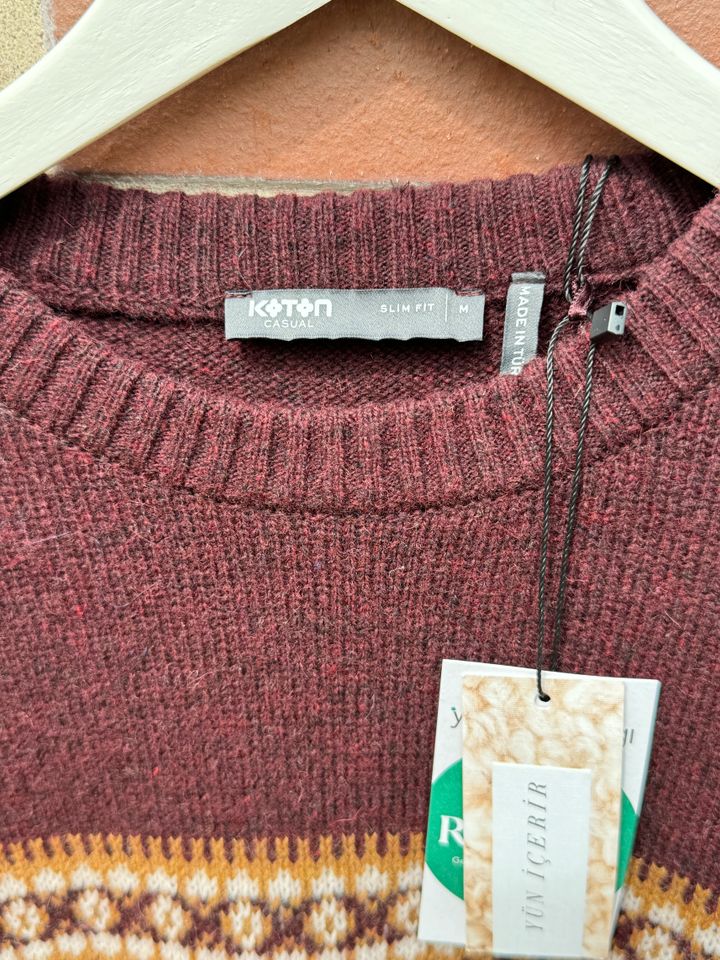 Koton Männer Pullover Bordeou Neu mit Etikett in Reinbek