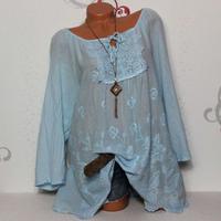 ***NEU***ITALY DESIGNER TUNIKA BLUSE STICKEREI SPITZE GR.42-46*** Niedersachsen - Hemmingen Vorschau