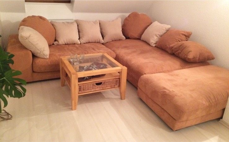 11 tlg. Wohnzimmer Möbel SET/Couch,Schränke,Schreibtisch,Esstisch in Pössneck