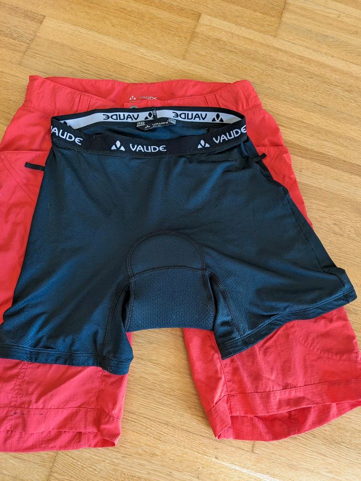 Vaude Ledeo Bikeshorts Fahrradhose Damen rot in München