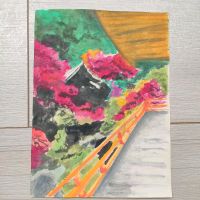 Japanischer Garten auf A4 mit Aquarell Deko Rheinland-Pfalz - Bad Kreuznach Vorschau