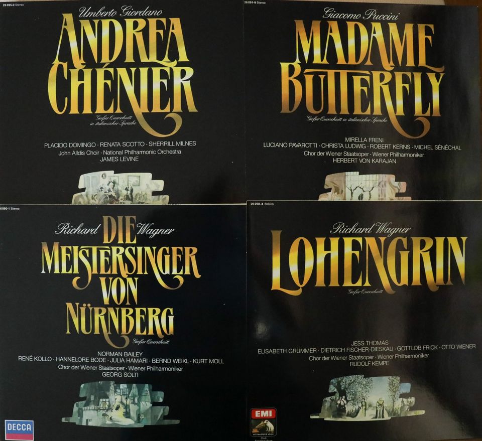 Klassik Sammlung Otello,die Zauberflöte,Lohengrin,Andrea Chenier in Saarbrücken