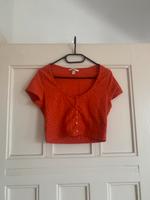Rotes H&M Cropped Shirt, T-Shirt Bauchfrei, Sommer Look Top Pankow - Prenzlauer Berg Vorschau