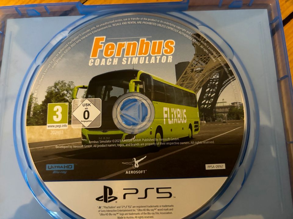 Gaming-Lenkrad + Fernbussimulator + Grand Turismo 7 für PS5 in Rheine