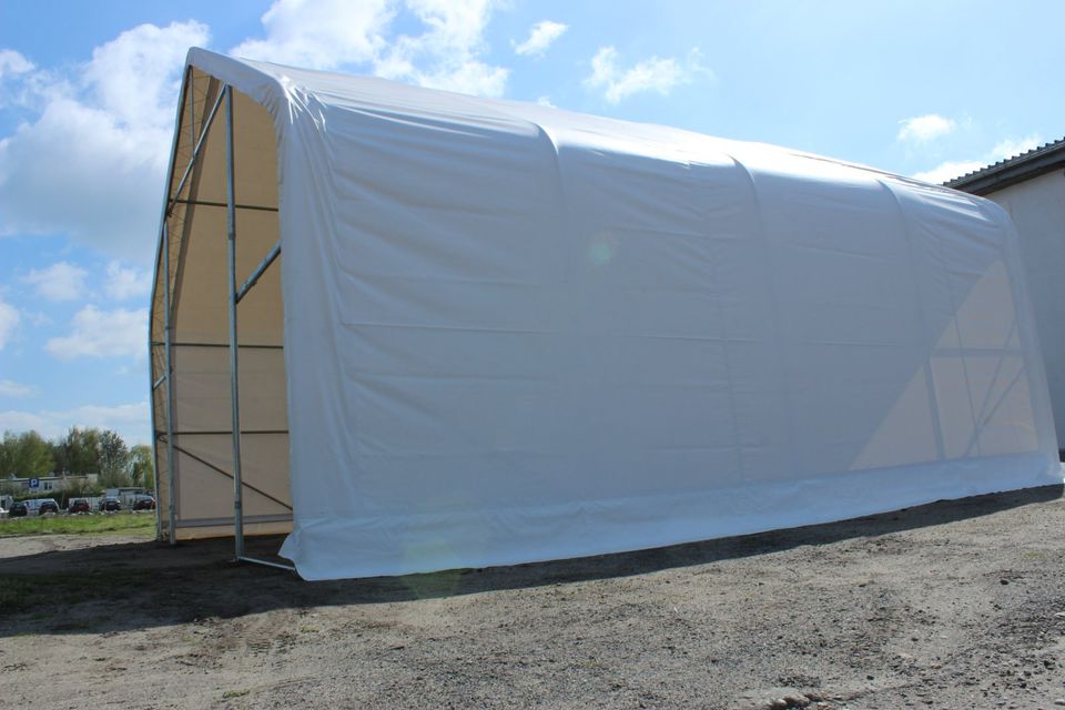 XXL 10x20 - 4m Seitenhöhe TITAN Lagerzelt Zeltgarage Industriezelt Zelthalle Stahlrohre PVC in Berlin