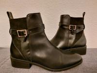 H & M Kunstleder Stiefelette Stiefel schwarz wie neu Boots 40 Nordrhein-Westfalen - Mettmann Vorschau