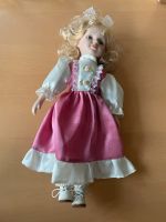 Porzellanpuppe Rosa Kleid Blond Sammlerpuppe Brandenburg - Finsterwalde Vorschau