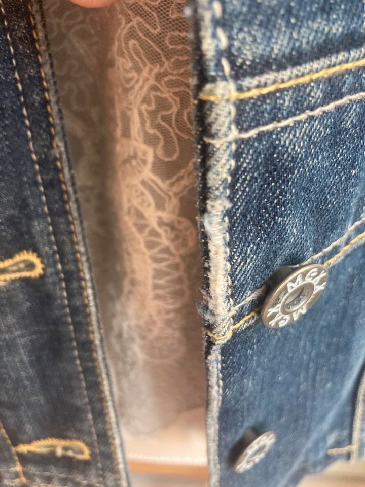 MEXX Jeans Jacke M/L dunkel blau Stehkragen neuwertig in Bielefeld