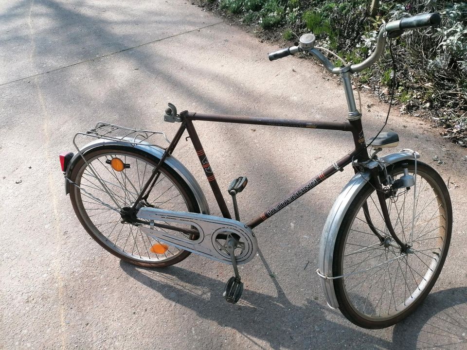 26 Zoll Heidemann Fahrrad Herrenrad Anhängerkupplung Vintage Alt in Eschwege