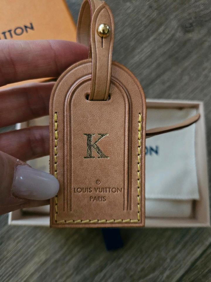 Louis vuitton small luggage tag sale