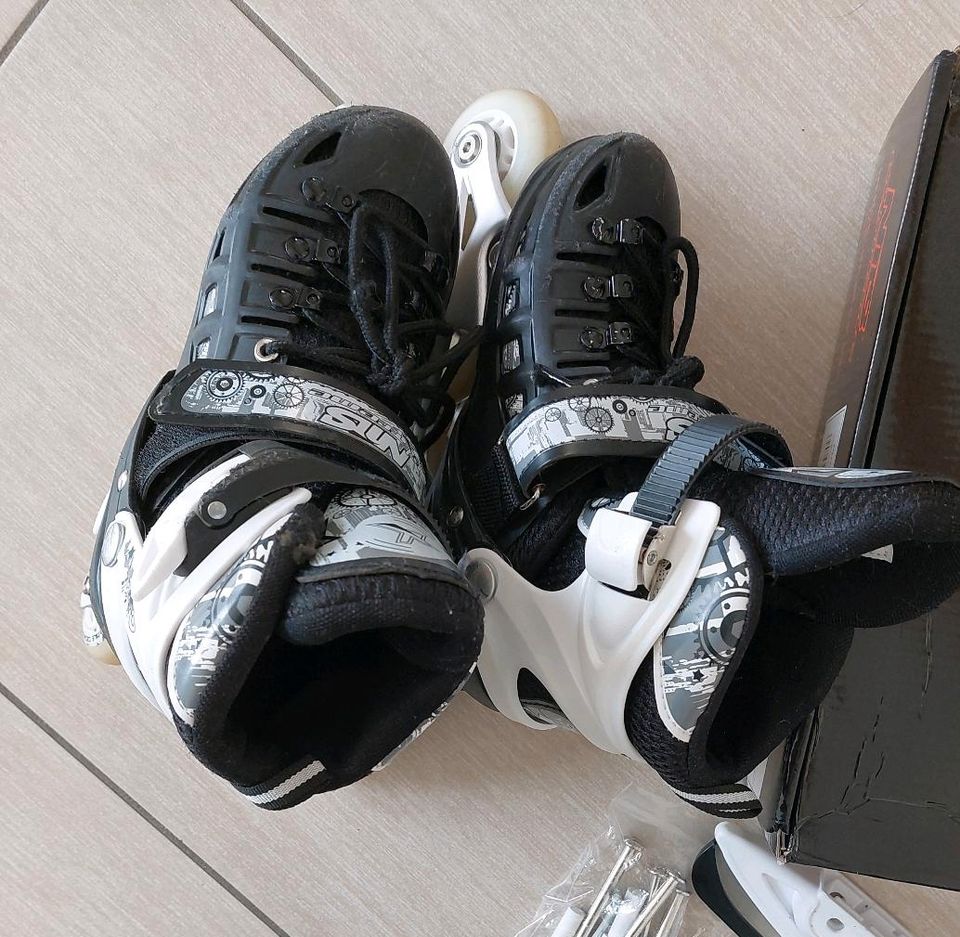 Inlineskates/Inliner/Schlittschuhe verstellbar von Größe  31-34 in Rattelsdorf