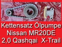 ❌ Kettensatz Ölpumpe Kette Nissan Qashqai 2.0 16V X-Trail MR20DE Bayern - Bernhardswald Vorschau