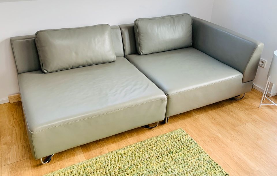 Bolia - ORLANDO Modulsofa / Leder - Couch Sofa - light grey in Rangsdorf