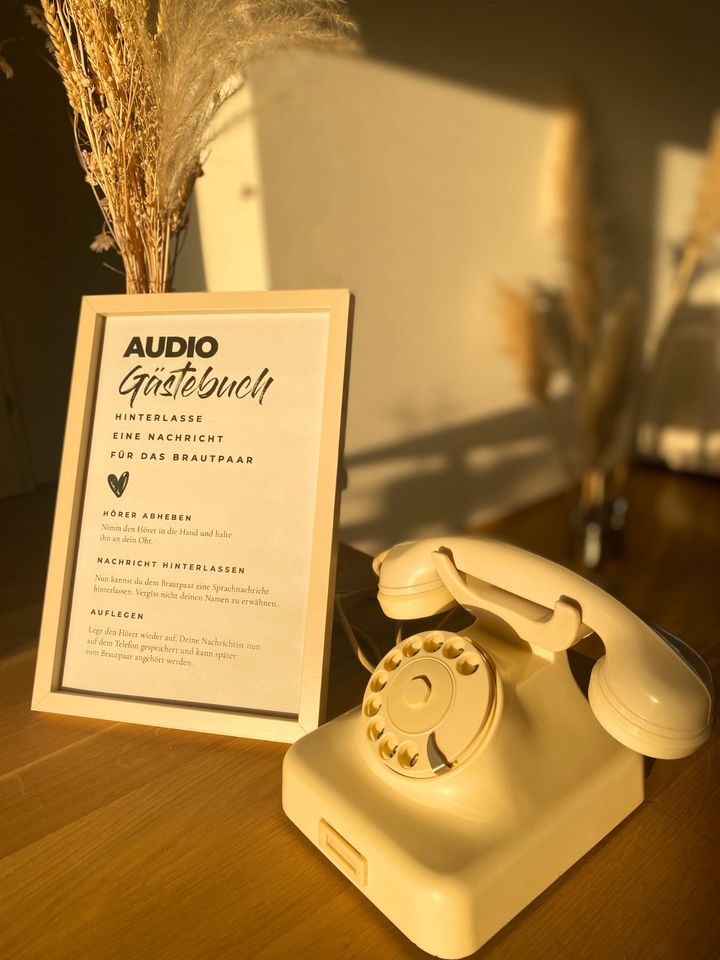 ☎️ Audio Gästebuch mieten Hochzeit Telefon ☎️ in Düsseldorf
