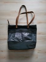 Tasche Handtasche Shopper schwarz braun Glitzer Bayern - Waldbrunn Vorschau