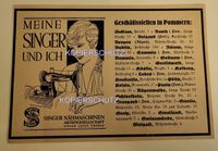 MEINE SINGER Nähmaschine elektrische ㋡ Werbung Reklame Anzeige Schleswig-Holstein - Bad Oldesloe Vorschau