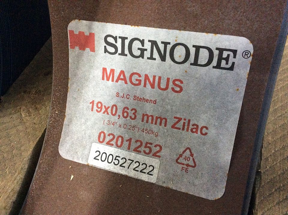 2 Rollen Stahlband Magnus-Zilac Umreifungsband 19x0,63mm in Korschenbroich