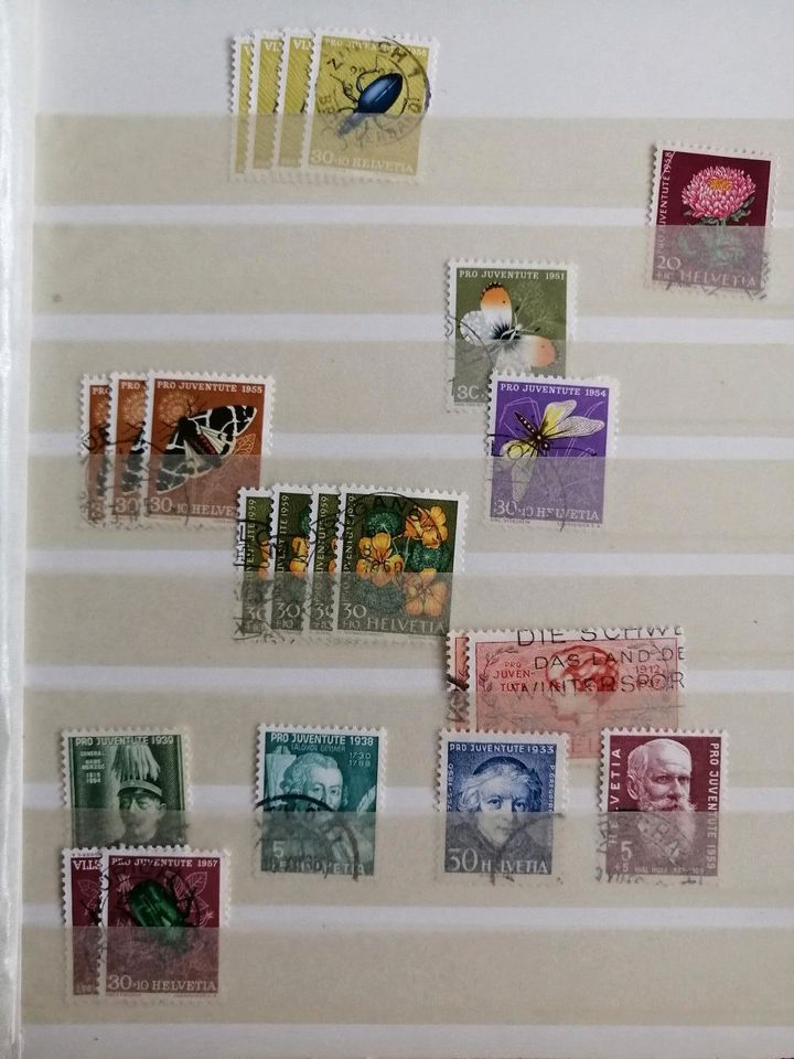 Album Briefmarken. Schweiz  verschiedene Jahre in Konstanz