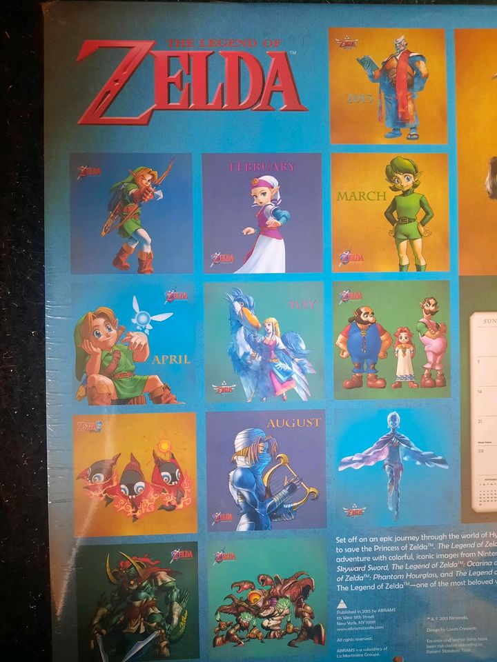 The Legend of Zelda Kalender  2014 Artwork Artbook Poster in Nürnberg (Mittelfr)