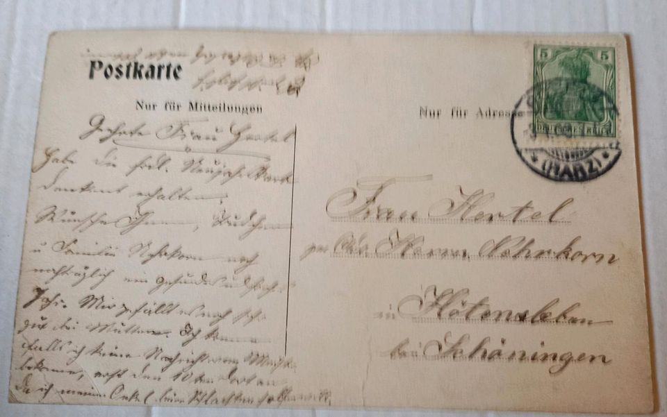 Postkarte Kyffhäuser 1908 in Aken