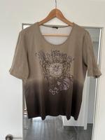Gerry Weber T-Shirt 46/48 taupe mit Glitzersteinen Bayern - Oberostendorf Vorschau