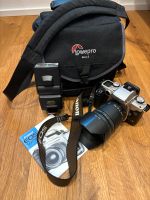 Canon EOS 50E mit Blitz und Tasche Tamron Objektiv Lowepro Tasche Baden-Württemberg - Lorch Vorschau