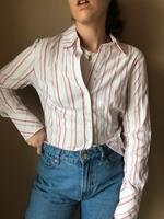 Premium Bluse weiß rot gestreift tailliert 36 S Berlin - Charlottenburg Vorschau