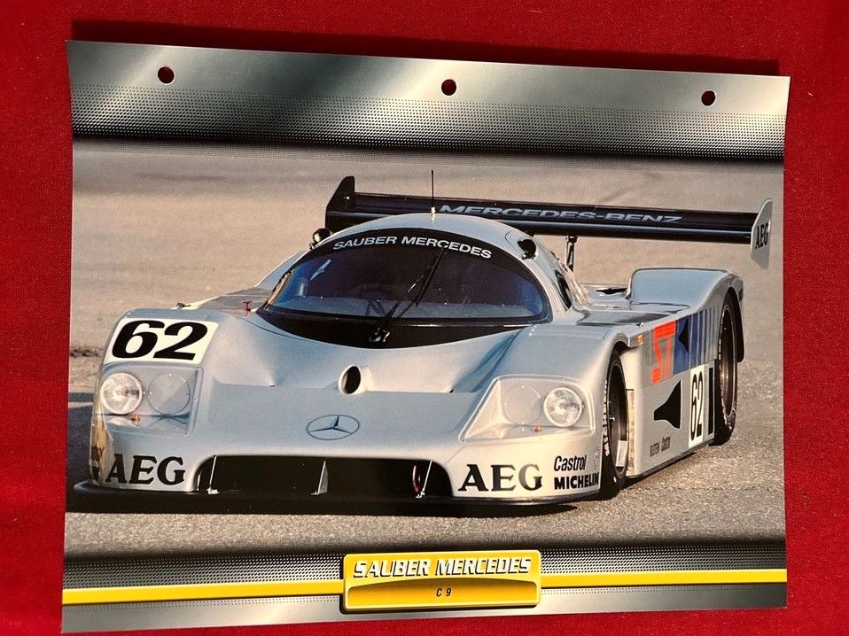 Sauber Mercedes C9 Rennwagen Prototyp poster Bild aus Sammlung in Filderstadt