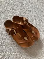 Exquisite Birkenstock big buckle cognac Gizeh Leder Zehentrenner Brandenburg - Templin Vorschau