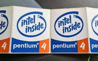 Intel Inside Pentium 4 IV Aufkleber Sticker Gehäuse RETRO Rarität Sachsen - Chemnitz Vorschau