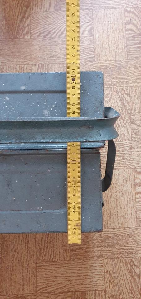 Metall Werkzeugkasten Werkzeugkoffer blau Werkzeug-Kiste leer in Burladingen