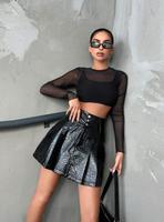 SHEIN Jeansrock Aus Pu-leder Mit Hoher Taille Berlin - Wilmersdorf Vorschau