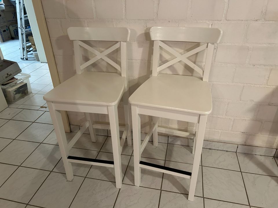 IKEA Ingolf Barhocker weiß 63 cm in Hamburg