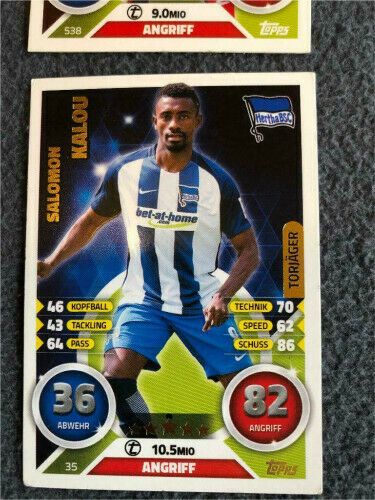 47x Topps Match Attax Bundesliga 2016-2017 Trading Cards (K) in Harsdorf