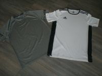 2x Shirt Adidas Crivit men Gr.M Funktion weiß grau Baden-Württemberg - Urbach Vorschau