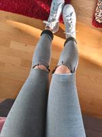 Zara Jeans Cut Out grau Stuttgart - Zuffenhausen Vorschau