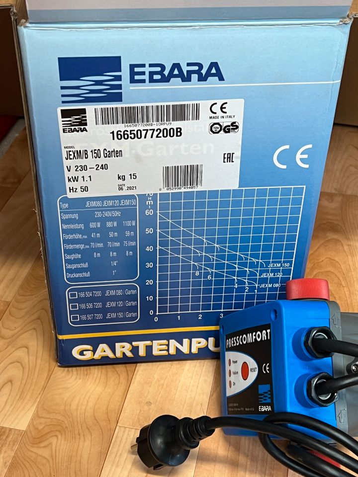 Gartenpumpe EBARA JEXM/A 150 + Presscomfort Bewässerungspumpe in Alfhausen