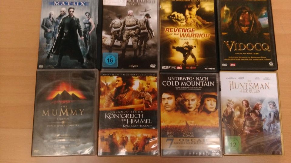 10 Film DVD'S Fantasy "Mummy Legends, Huntsman, Matrix in Hameln