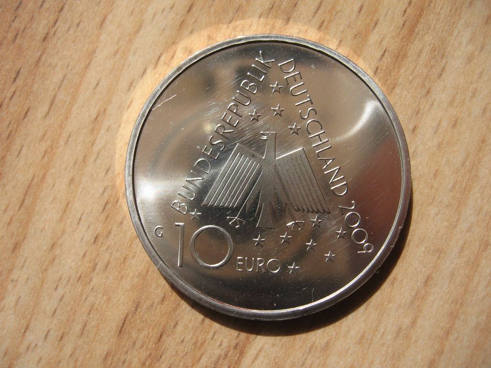 10 Euro Münze 2009 "Jugendherbergen", Silber, Münzkapsel, st in Edewecht