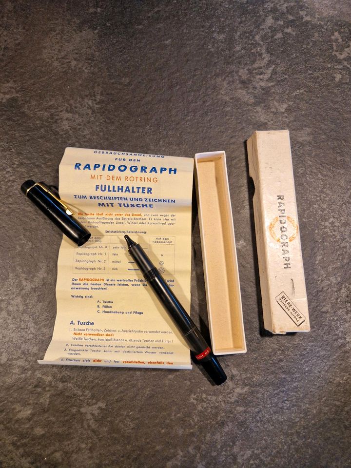 Rapidograph Rotring vintage Tuschefüller Set in Ravensburg