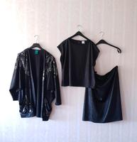 C&A Canda Rock Oberteil Jacke Set 48 Damen schwarz Leder Optik Hessen - Gernsheim  Vorschau