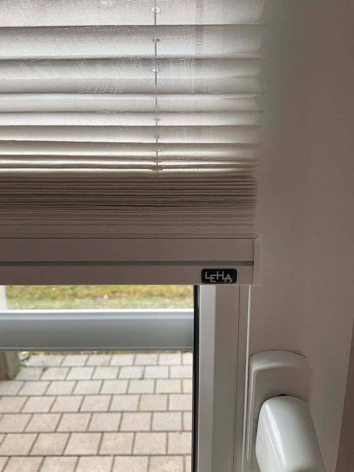 Plissee für Fenstertüren,  weiß von LEHA in Polling Kr Mühldorf a Inn
