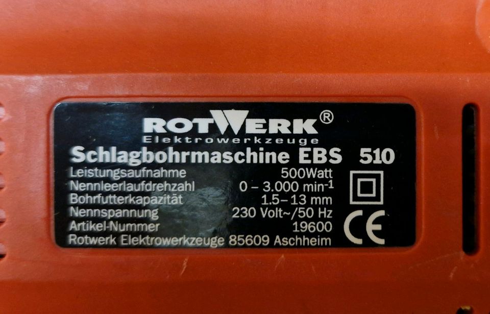 Rotwerk Schlagbohrmaschine EBS 510 in Fürstenfeldbruck